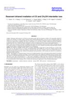 Resonant infrared irradiation of CO and CH3OH interstellar ices