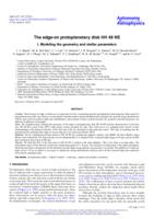 The edge-on protoplanetary disk HH 48 NE