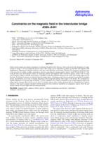 Constraints on the magnetic field in the intercluster bridge A399-A401