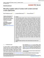 Decoding supplier codes of conduct with content and text as data approaches