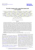 TOI-1416: A system with a super-Earth planet with a 1.07 d period