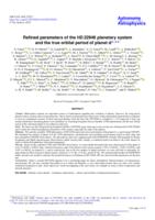 Refined parameters of the HD 22946 planetary system and the true orbital period of planet d