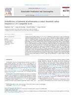 (In)Sufficiency of industrial decarbonization to reduce household carbon footprints to 1.5°C-compatible levels