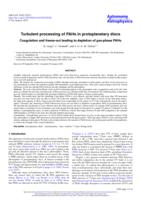 Turbulent processing of PAHs in protoplanetary discs