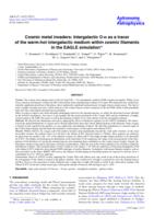 Cosmic metal invaders: Intergalactic O VII as a tracer of the warm-hot intergalactic medium within cosmic filaments in the EAGLE simulation