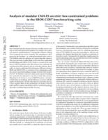 Analysis of modular CMA-ES on strict box-constrained problems in the SBOX-COST benchmarking suite