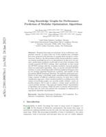 Using knowledge graphs for performance prediction of modular optimization algorithms