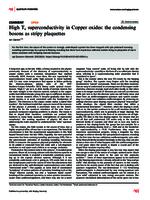 High Tc superconductivity in Copper oxides
