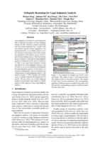 Syllogistic reasoning for legal judgment analysis