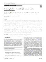 Terminology for future-oriented life cycle assessment