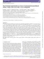 Star formation concentration as a tracer of environmental quenching in action: a study of the EAGLE and C-EAGLE simulations