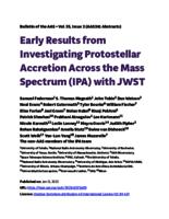 Early results from investigating protostellar accretion across the mass spectrum (IPA) with JWST