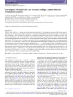 Convergence of small scale Lyα structure at high-z under different reionization scenarios