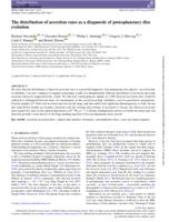 The distribution of accretion rates as a diagnostic of protoplanetary disc evolution