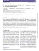 An analytical solution to measure the gas size in protoplanetary discs in the viscous self-similar scenario