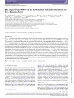 The impact of the WHIM on the IGM thermal state determined from the low-z Lyman-α forest