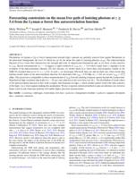 Forecasting constraints on the mean free path of ionizing photons at z ≥ 5.4 from the Lyman-α forest flux autocorrelation function