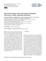 Spectral observations at the Canary Island Long-Baseline Observatory (CILBO)