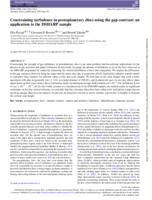 Constraining turbulence in protoplanetary discs using the gap contrast: an application to the DSHARP sample