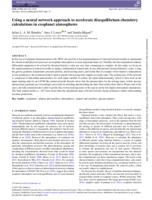 Using a neural network approach to accelerate disequilibrium chemistry calculations in exoplanet atmospheres