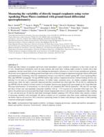 Measuring the variability of directly imaged exoplanets using vector Apodizing Phase Plates combined with ground-based differential spectrophotometry