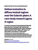 Helium ionization in diffuse ionized regions near the Galactic plane