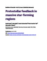Protostellar feedback in massive star-forming regions