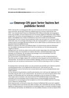 Omroep ON! past beter buiten het publieke bestel