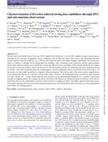 Characterisation of Herschel-selected strong lens candidates through HST and sub-mm/mm observations