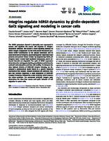 Integrins regulate hERG1 dynamics by girdin-dependent Gαi3