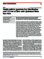 Single-emitter quantum key distribution over 175 km of fiber with optimised finite key rates