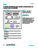 A widely distributed gene cluster compensates for uricase loss in hominids