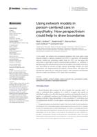 Using network models in person-centered care in psychiatry