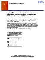 Impact of three variants of prolonged exposure therapy on comorbid diagnoses in patients with childhood abuse-related PTSD