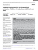 The impact of loose‐parts‐play on schoolyard social participation of children with and without disabilities