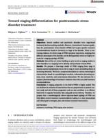 Toward staging differentiation for posttraumatic stress disorder treatment