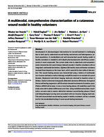 A multimodal, comprehensive characterization of a cutaneous wound model in healthy volunteers