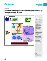 A biomarker of opioid-induced respiratory toxicity in experimental studies
