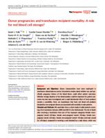 Donor pregnancies and transfusion recipient mortality