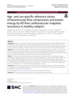 Age- and sex-specific reference values of biventricular flow components and kinetic energy by 4D flow cardiovascular magnetic resonance in healthy subjects