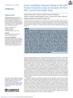 Acute vasodilator response testing in the adult Fontan circulation using non-invasive 4D Flow MRI: a proof-of-principle study