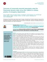 Outcomes of community-acquired pneumonia using the Pneumonia Severity Index versus the CURB-65 in routine practice of emergency departments