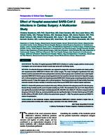 Effect of hospital-associated SARS-CoV-2 infections in cardiac surgery