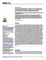 Electrophysiological markers for anticipatory processing of nocebo-augmented pain