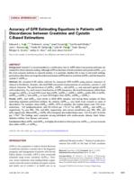 Accuracy of GFR estimating equations in patients with discordances between creatinine and cystatin C-based estimations