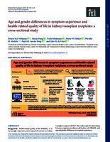 Age and gender differences in symptom experience and health-related quality of life in kidney transplant recipients: a cross-sectional study