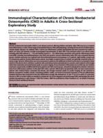Immunological characterization of chronic nonbacterial osteomyelitis (CNO) in adults