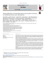 Clinical implications of incorporating genetic and non-genetic risk factors in CanRisk-based breast cancer risk prediction