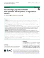Assembling a population health management maturity index using a Delphi method