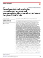 Neoadjuvant atezolizumab plus chemotherapy in gastric and gastroesophageal junction adenocarcinoma: the phase 2 PANDA trial